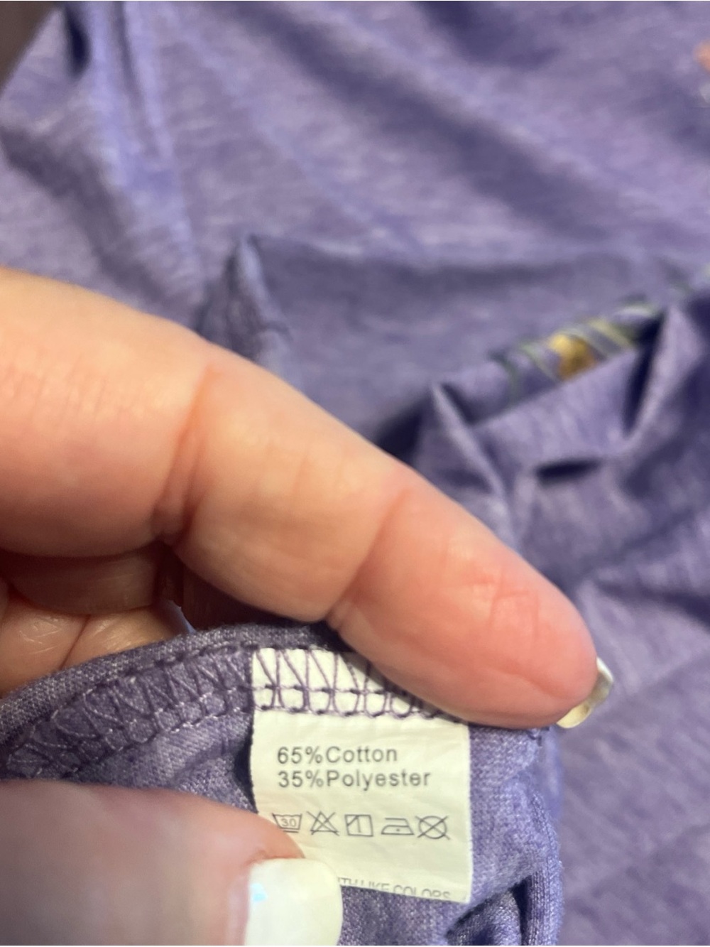SHEIN Lavender V-Neck Tee with Wildflower Print - Picture 5 of 7